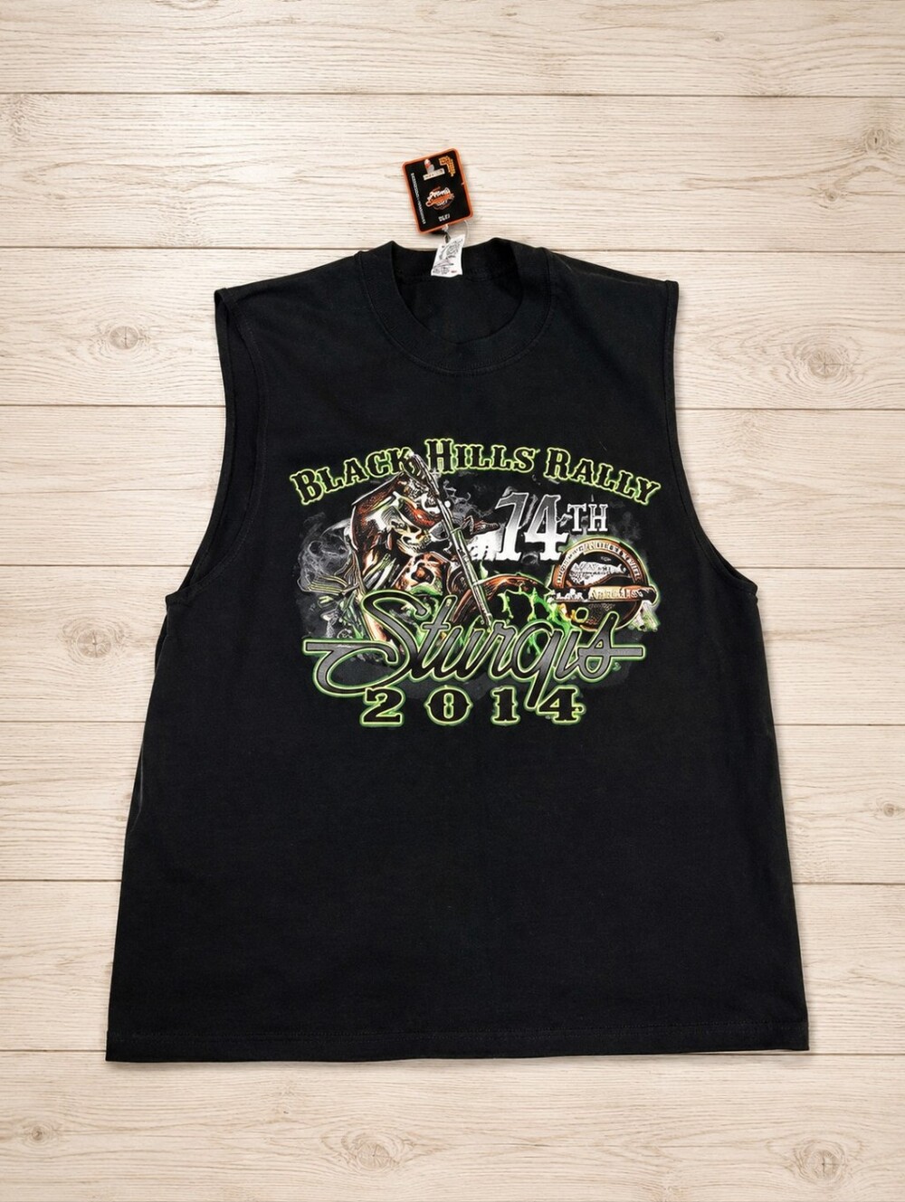 Vintage 2014 Sturgis Black Hills‎ Rally Sleeveless T Shirt NWT Biker Graphic Men